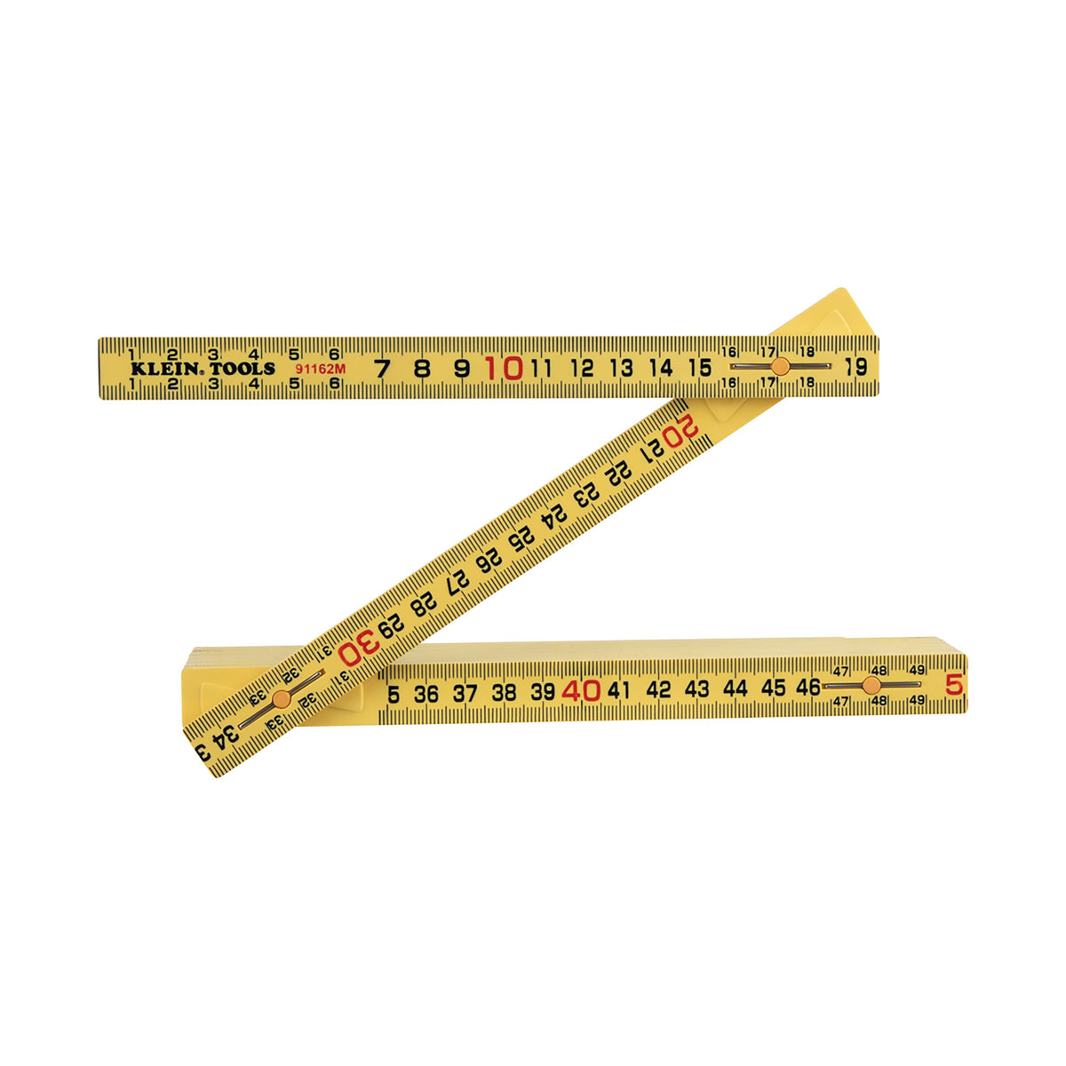 Klein Fiberglass Folding Ruler, Metric, alternate view