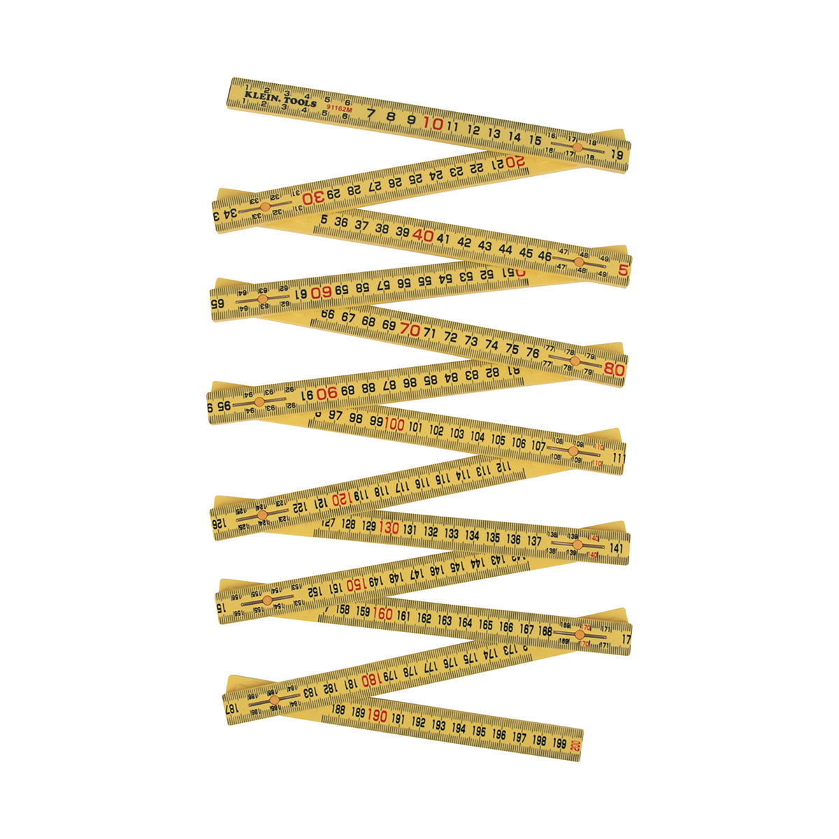 Klein metric fiberglass folding ruler fully extended