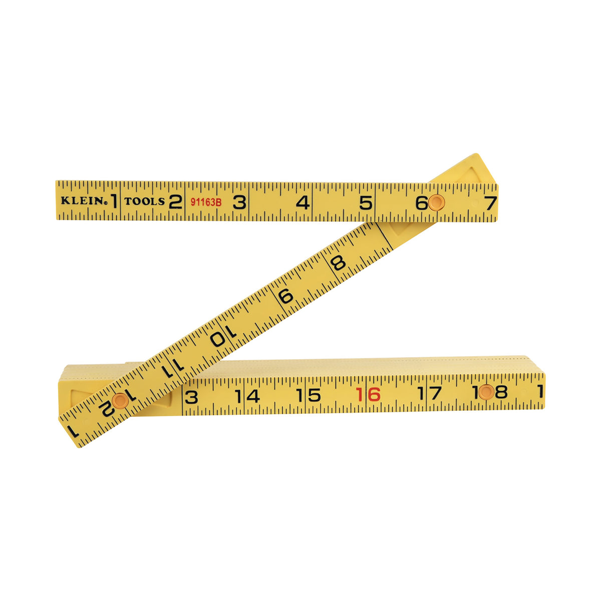 Klein Fiberglass Folding Ruler, Brick Scale, alternate view