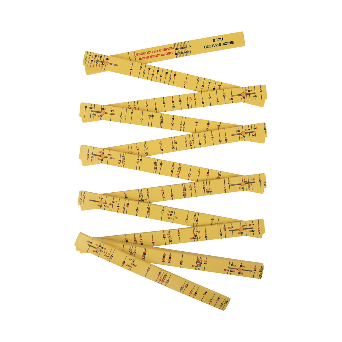 Klein brick scale folding ruler fully extended