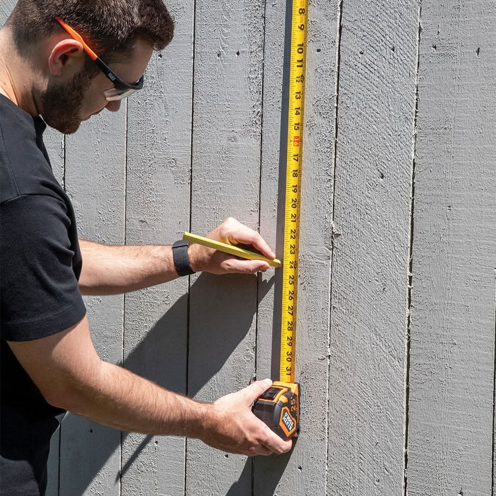 Klein Tools 9125AL Single-Hook Auto-Lock Tape Measure, 25 ft.