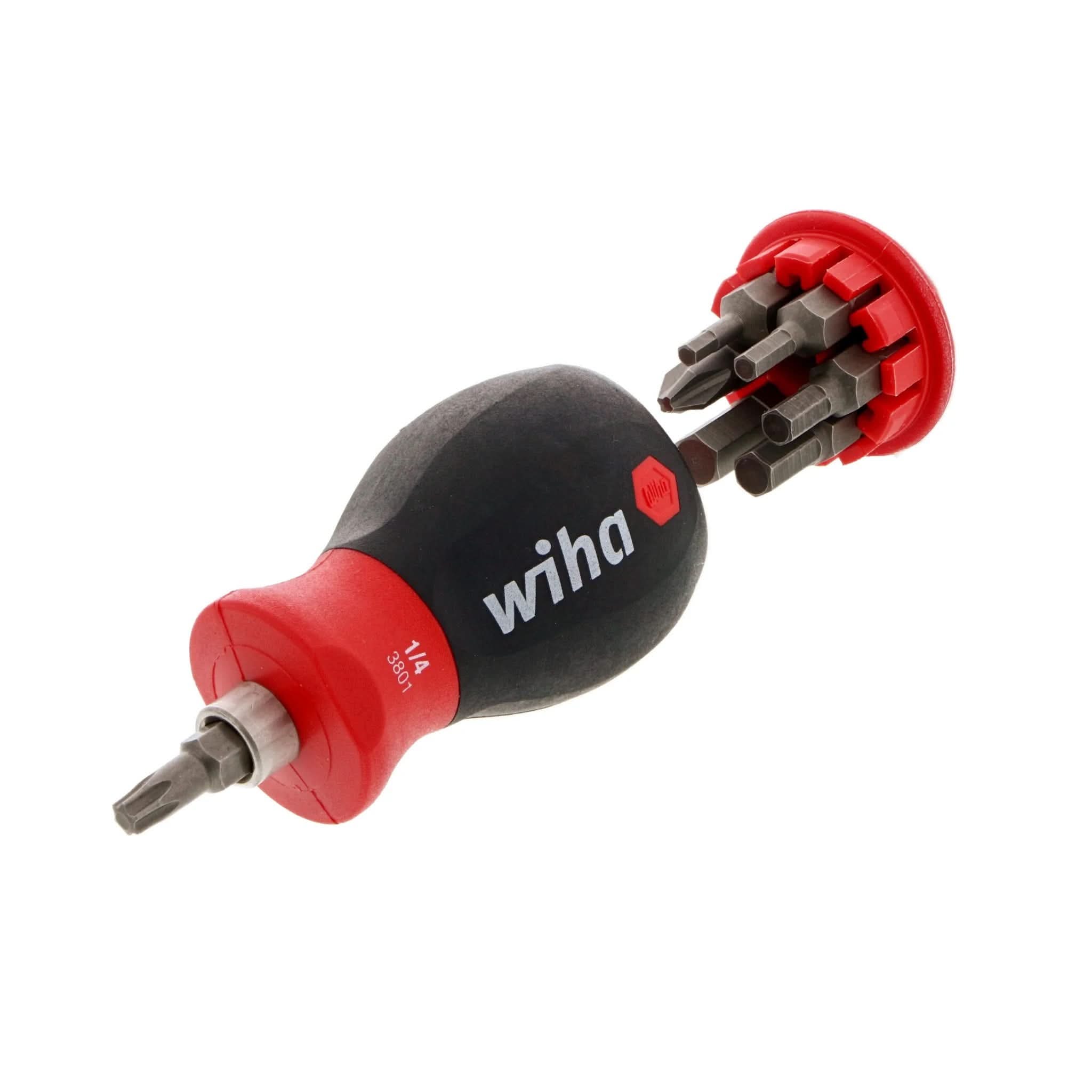 Wiha 91801 14-Piece Stubby Bike Repair Multi-Driver Set w/ Road Runner Burrito Bag