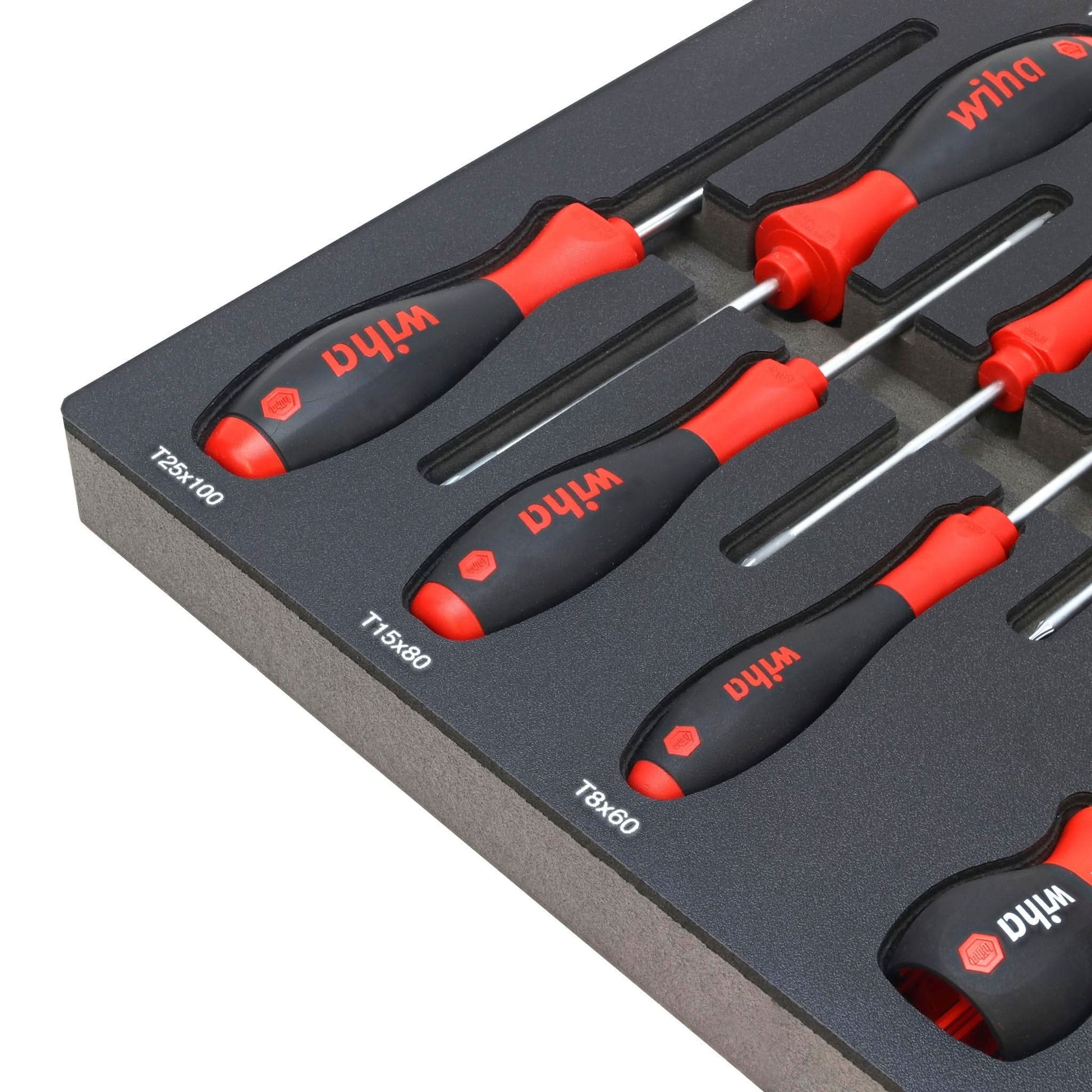 Wiha 91851 45-Piece Knife Maintenance Magnetic Workstation Tray Set