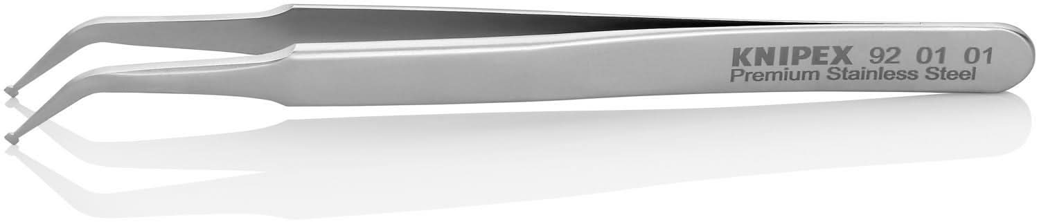 Knipex 92 01 01 Premium Stainless Steel Positioning Tweezers-45&deg;Angled-SMD
