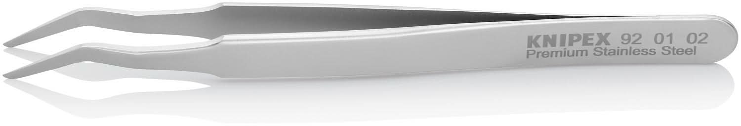 Knipex 92 01 02 Premium Stainless Steel Positioning Tweezers-35&deg;Angled-SMD