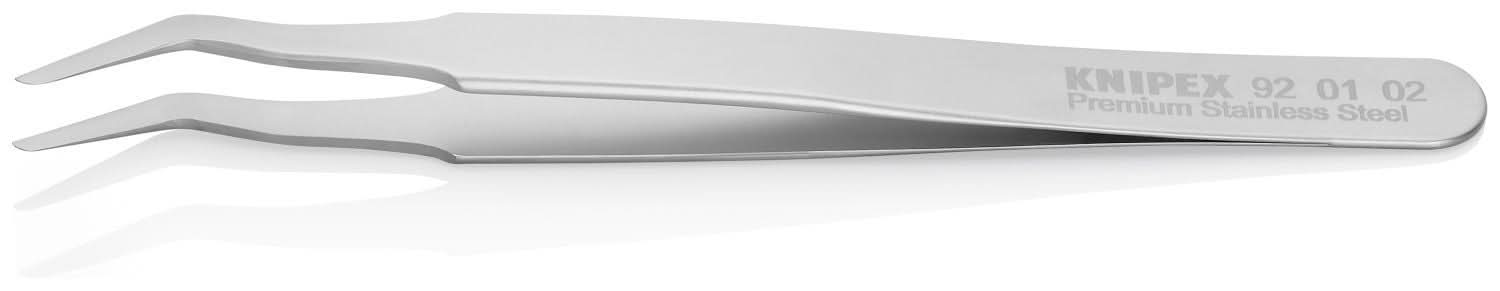 Knipex 92 01 02 Premium Stainless Steel Positioning Tweezers-35&deg;Angled-SMD