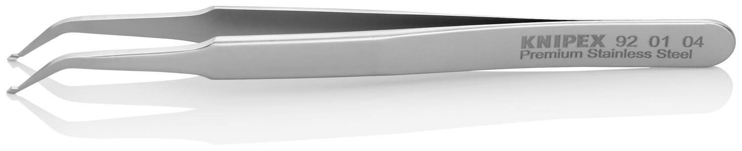 Knipex 92 01 04 Premium Stainless Steel Positioning Tweezers-45&deg;Angled-SMD
