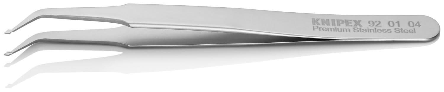 Knipex 92 01 04 Premium Stainless Steel Positioning Tweezers-45&deg;Angled-SMD