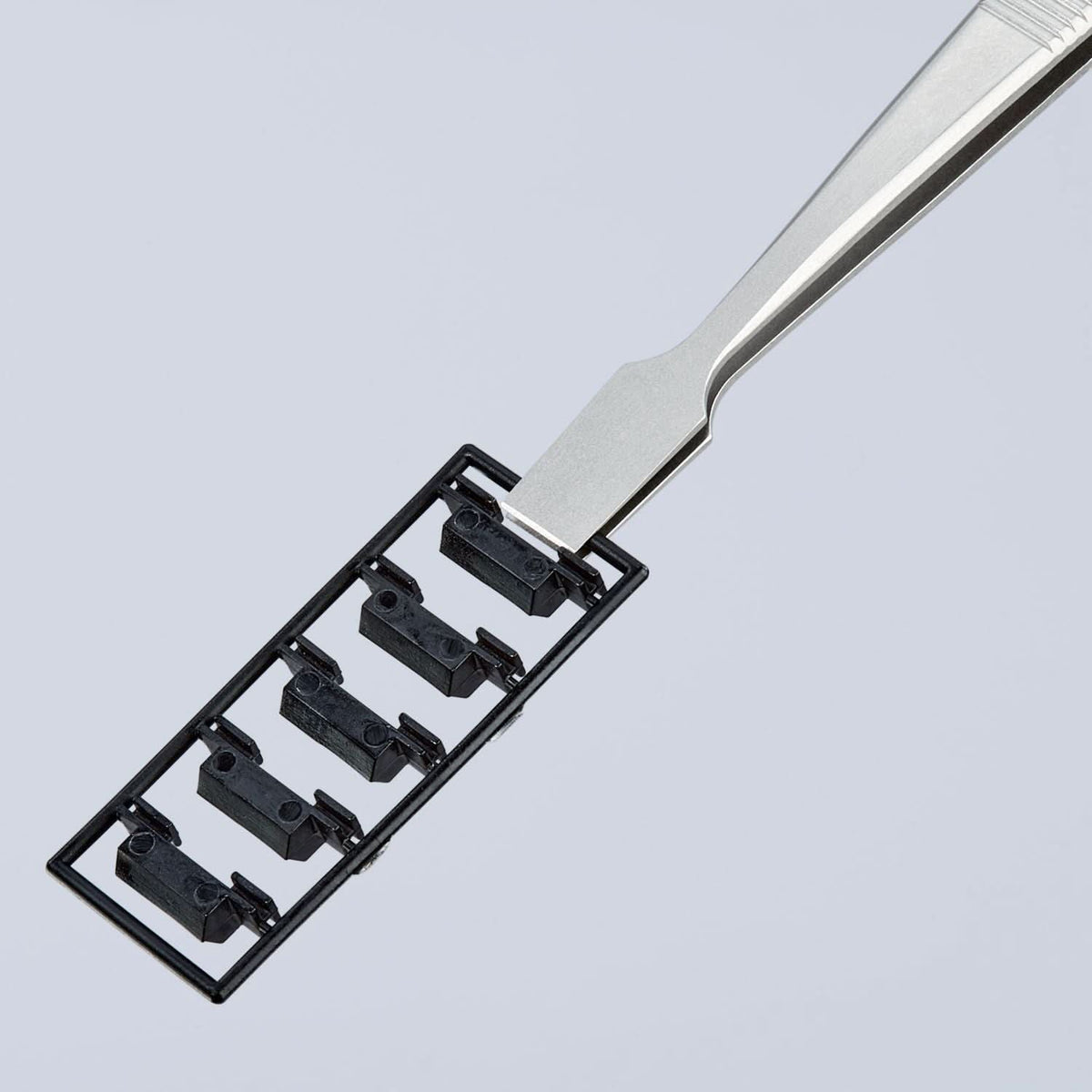 Knipex 92 01 05 Premium Stainless Steel Gripping Tweezers-Blunt Tips