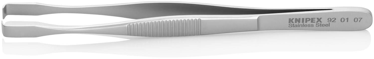 Knipex 92 01 07 Stainless Steel Positioning Tweezers-90&deg; Angled