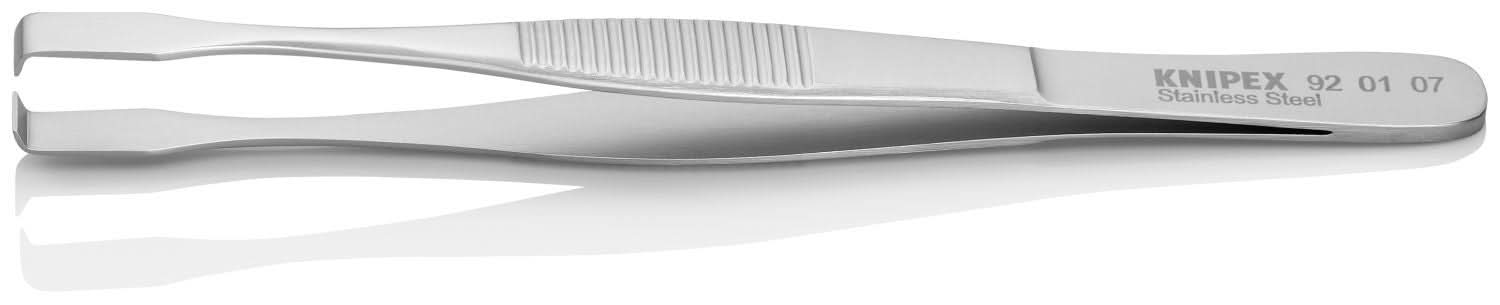 Knipex 92 01 07 Stainless Steel Positioning Tweezers-90&deg; Angled