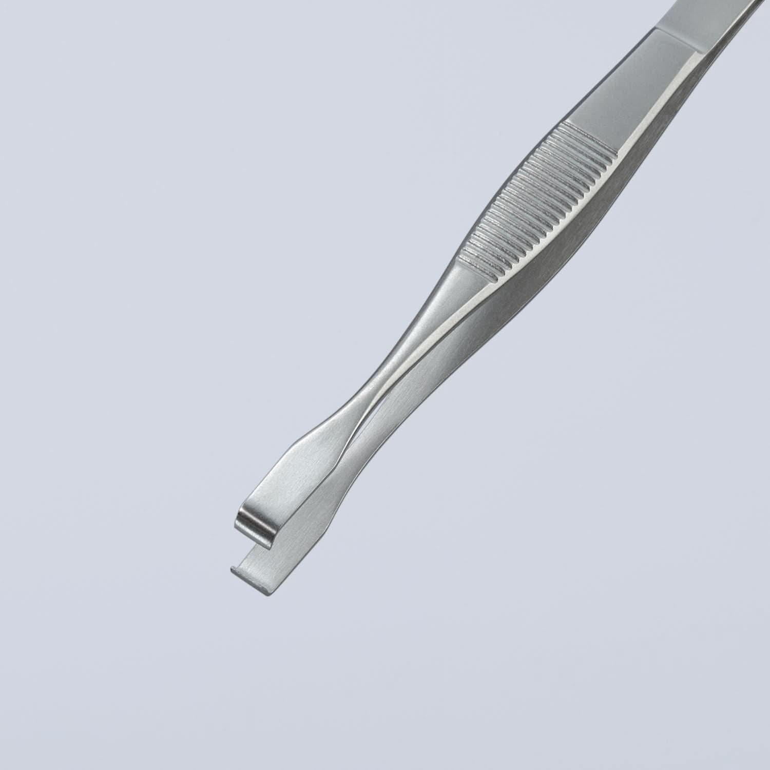 Knipex 92 01 07 Stainless Steel Positioning Tweezers-90&deg; Angled