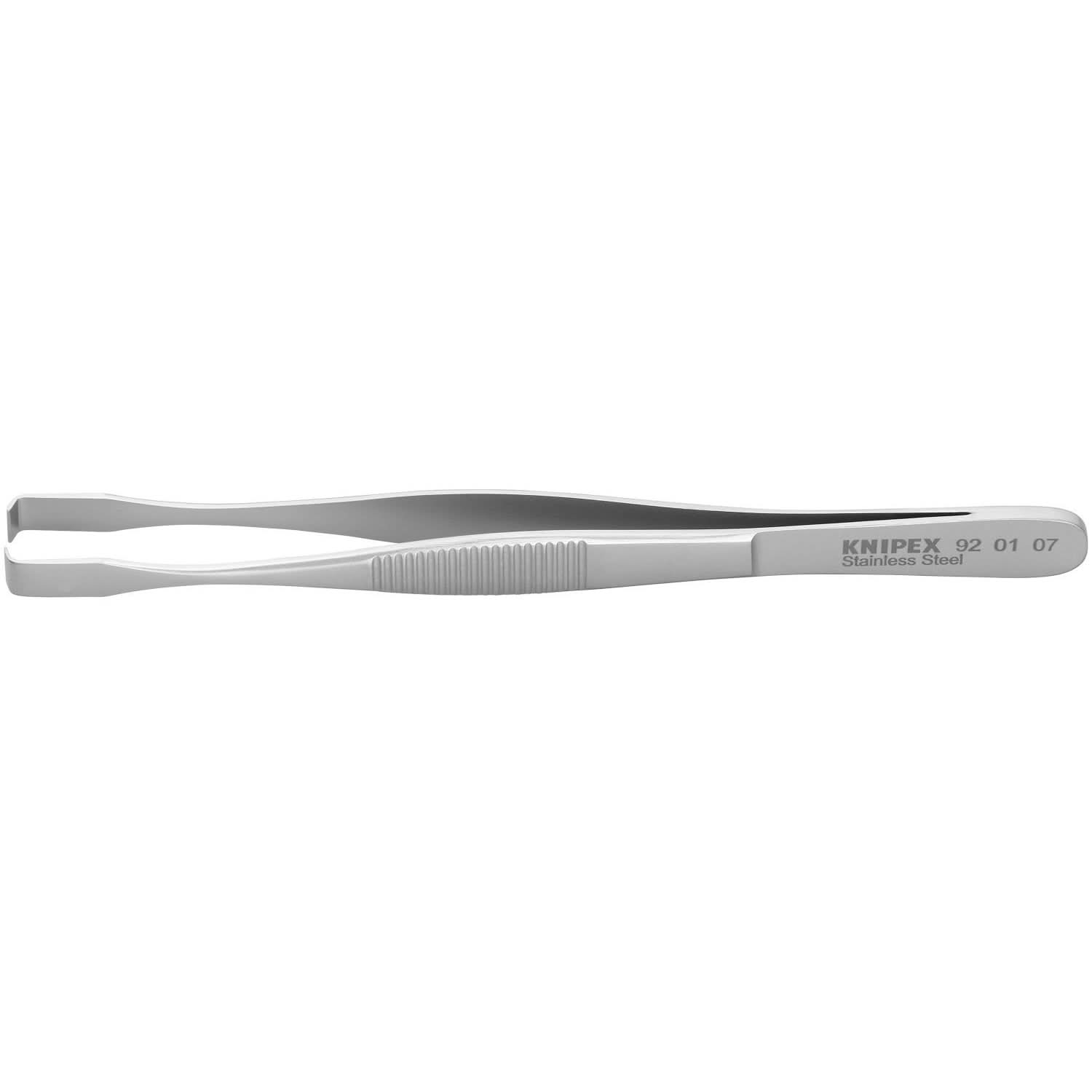Knipex 92 01 07 Stainless Steel Positioning Tweezers-90&deg; Angled