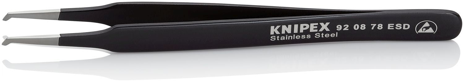 Knipex 92 08 78 ESD Stainless Steel Positioning Tweezers-ESD-SMD