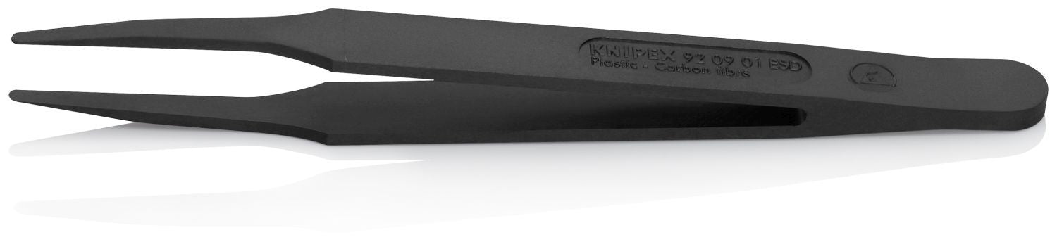 Knipex 92 09 01 ESD Plastic Gripping Tweezers-Blunt Tips-ESD