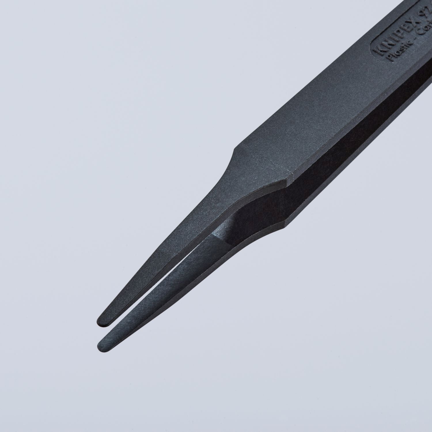 Knipex 92 09 01 ESD Plastic Gripping Tweezers-Blunt Tips-ESD