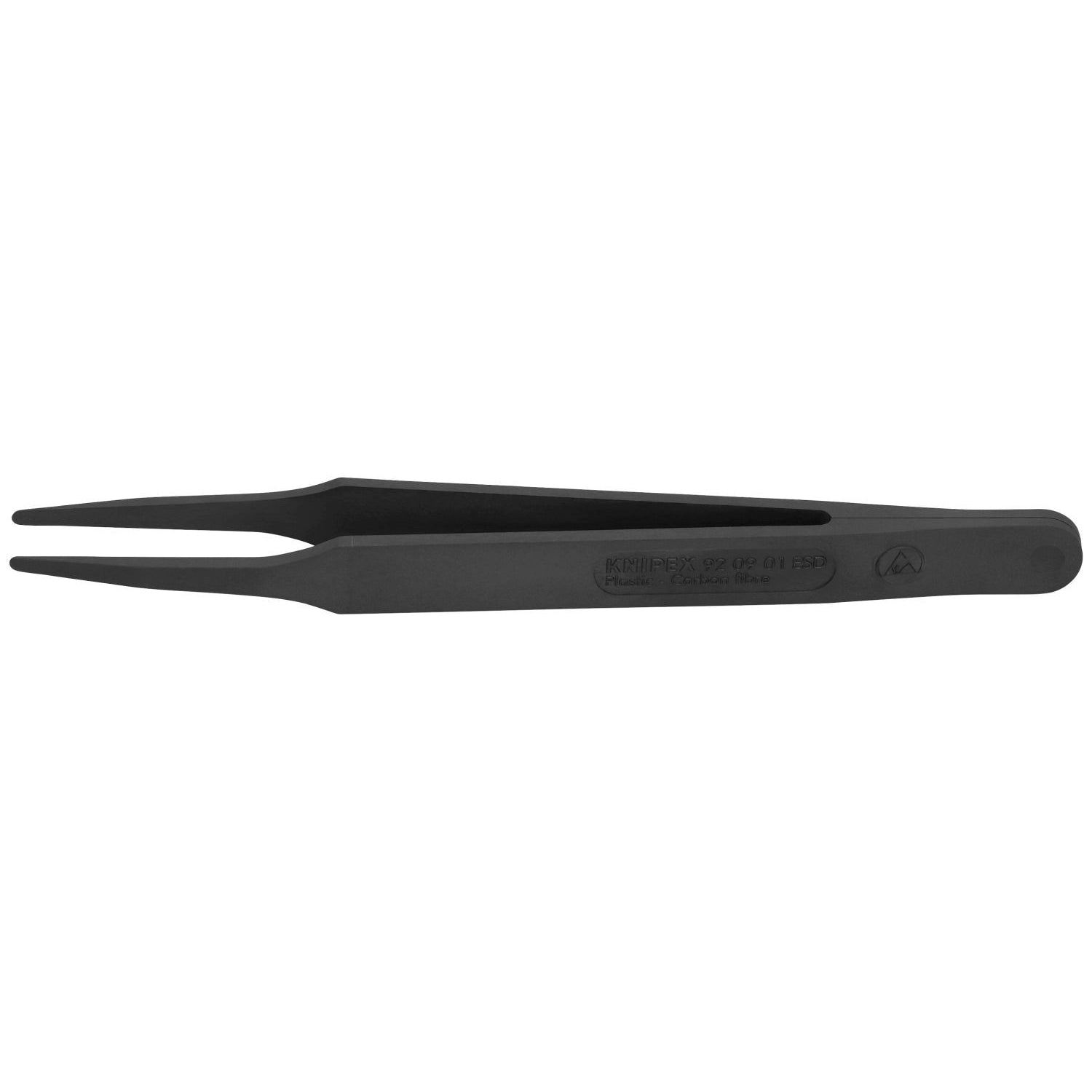 Knipex 92 09 01 ESD Plastic Gripping Tweezers-Blunt Tips-ESD