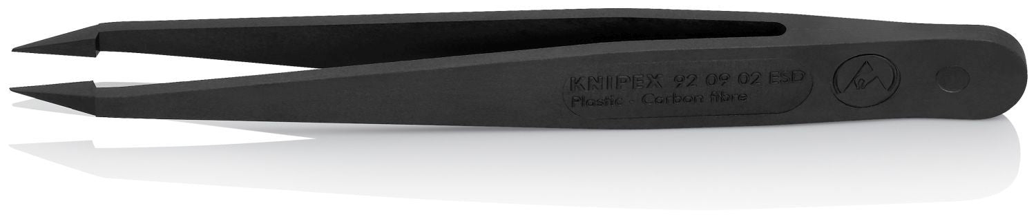 Knipex 92 09 02 ESD Plastic Gripping Tweezers-Needle-Point Tips-ESD