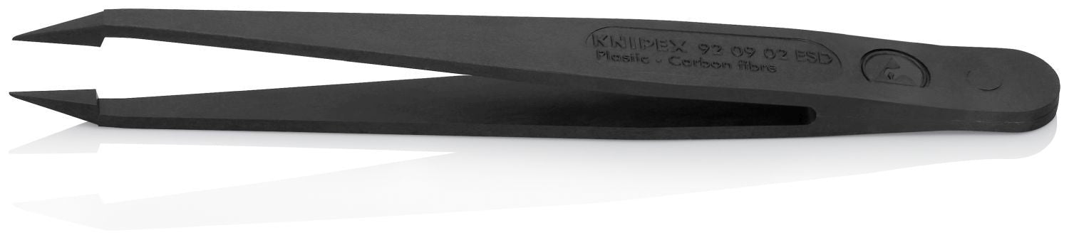 Knipex 92 09 02 ESD Plastic Gripping Tweezers-Needle-Point Tips-ESD