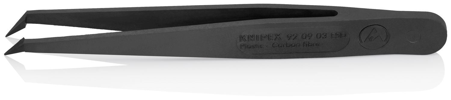 Knipex 92 09 03 ESD Plastic Gripping Tweezers-Pointed Tips-ESD