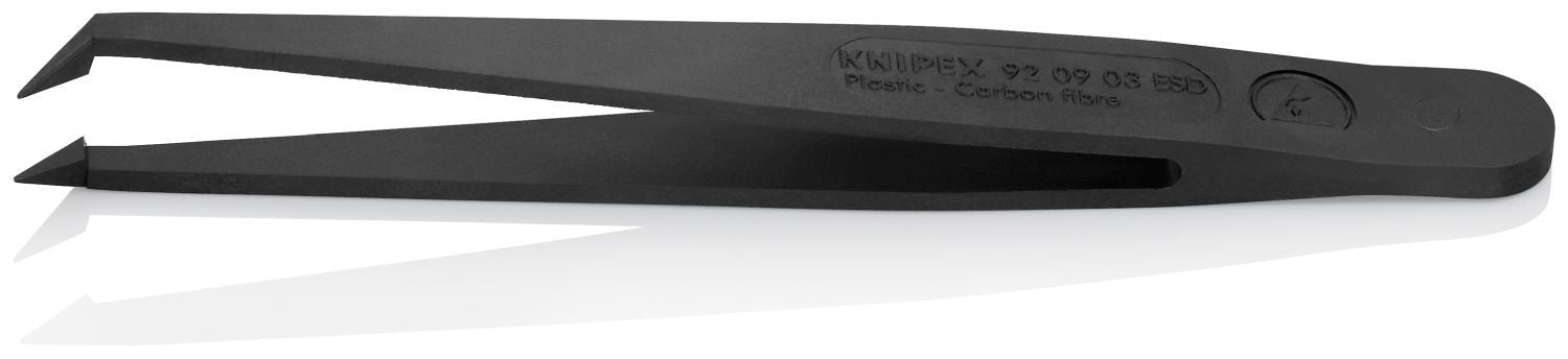 Knipex 92 09 03 ESD Plastic Gripping Tweezers-Pointed Tips-ESD