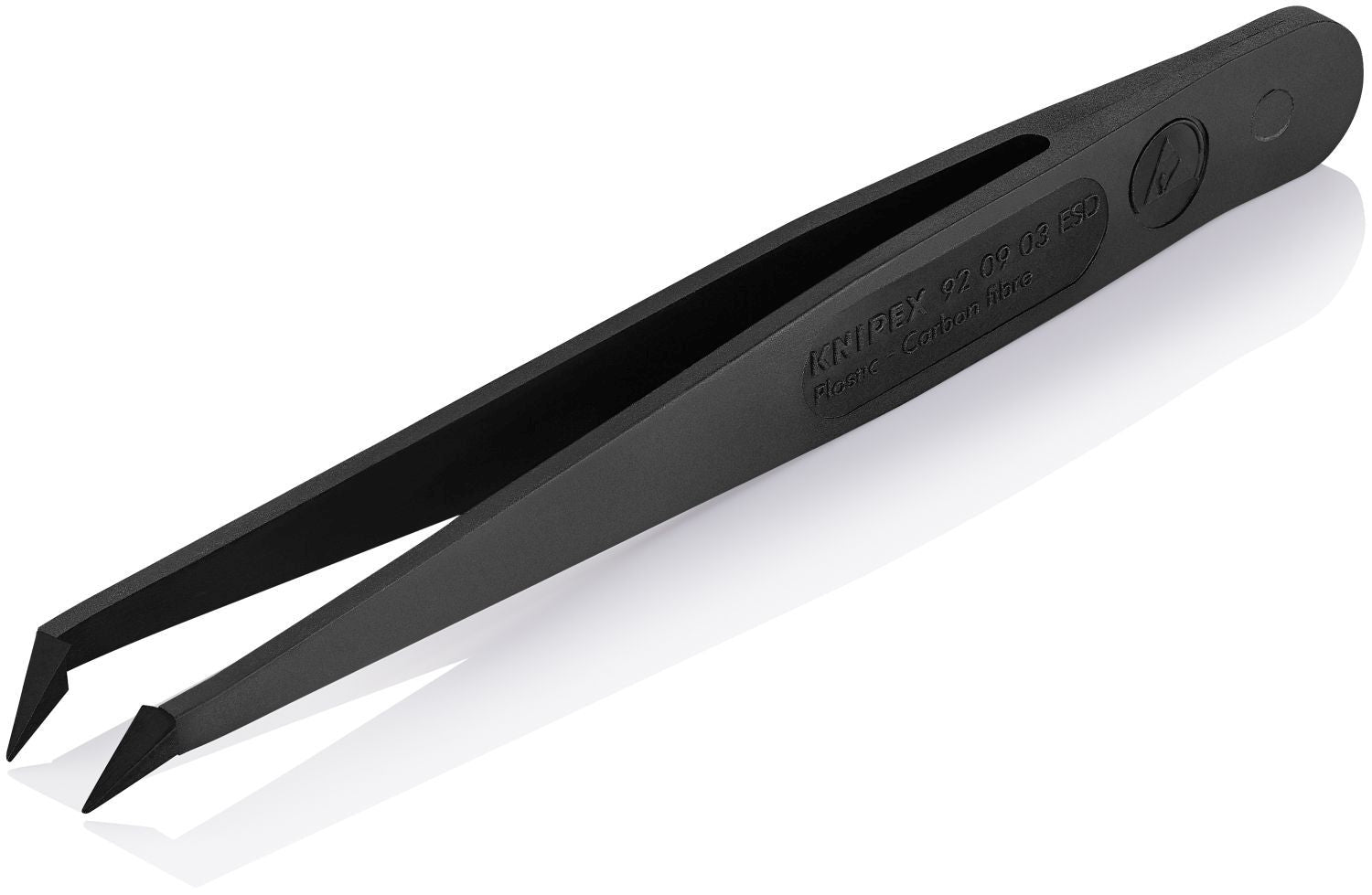Knipex 92 09 03 ESD Plastic Gripping Tweezers-Pointed Tips-ESD