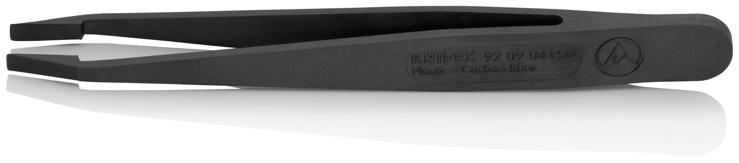 Knipex 92 09 04 ESD Plastic Gripping Tweezers-Blunt Tips-ESD