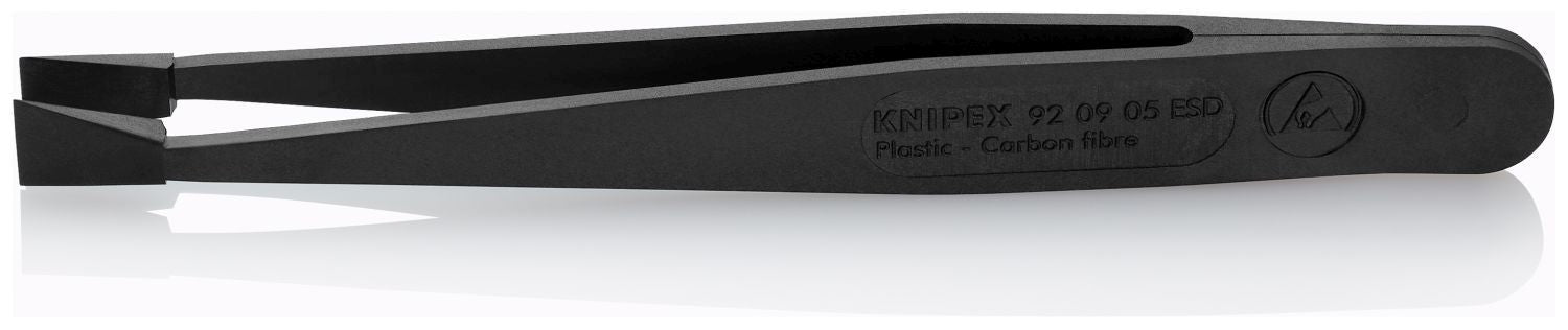 Knipex 92 09 05 ESD Plastic Gripping Tweezers-Blunt Tips-ESD