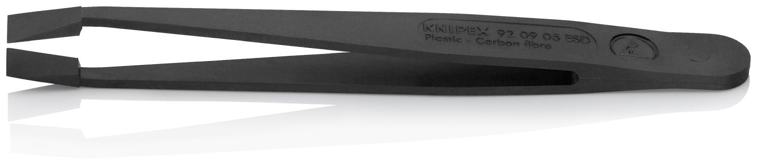 Knipex 92 09 05 ESD Plastic Gripping Tweezers-Blunt Tips-ESD