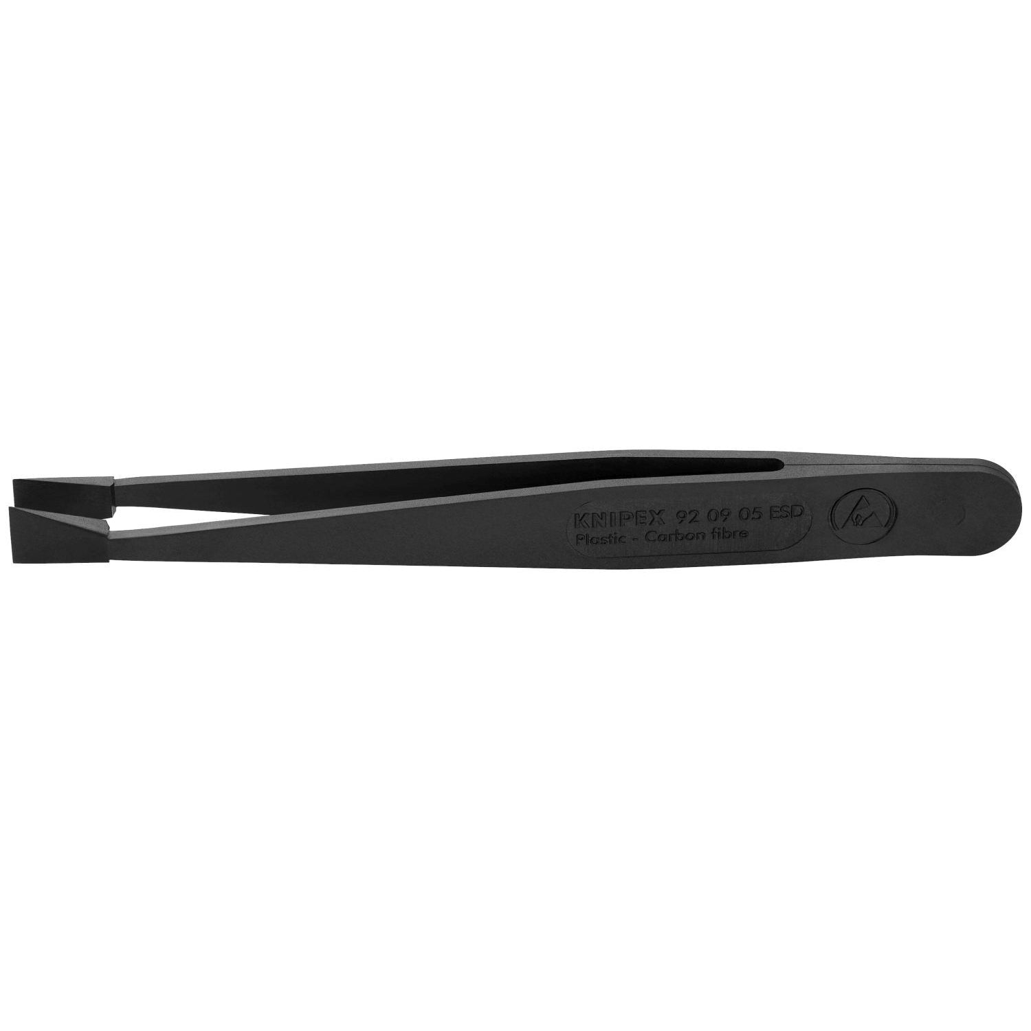Knipex 92 09 05 ESD Plastic Gripping Tweezers-Blunt Tips-ESD