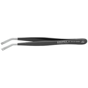 Knipex 92 16 01 ESD Stainless Steel Positioning Tweezers-35&deg;Angled-ESD