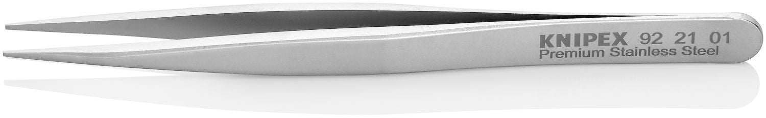 Knipex 92 21 01 Premium Stainless Steel Gripping Tweezers-Pointed Tips
