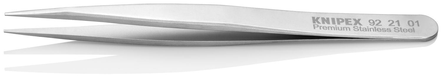 Knipex 92 21 01 Premium Stainless Steel Gripping Tweezers-Pointed Tips