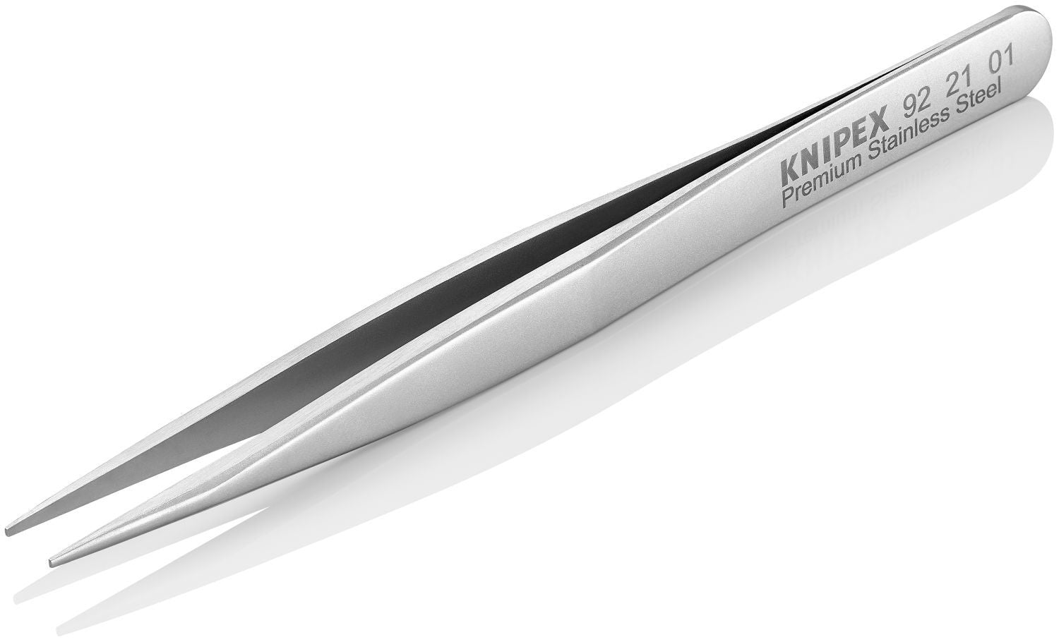 Knipex 92 21 01 Premium Stainless Steel Gripping Tweezers-Pointed Tips