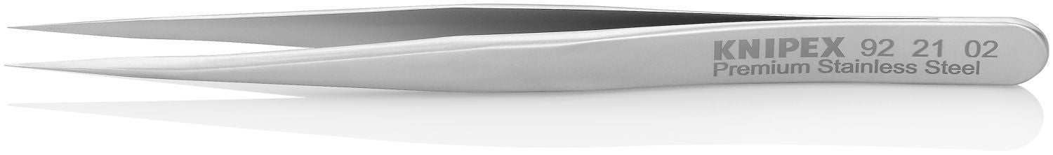 Knipex 92 21 02 Premium Stainless Steel Gripping Tweezers-Needle-Point Tips
