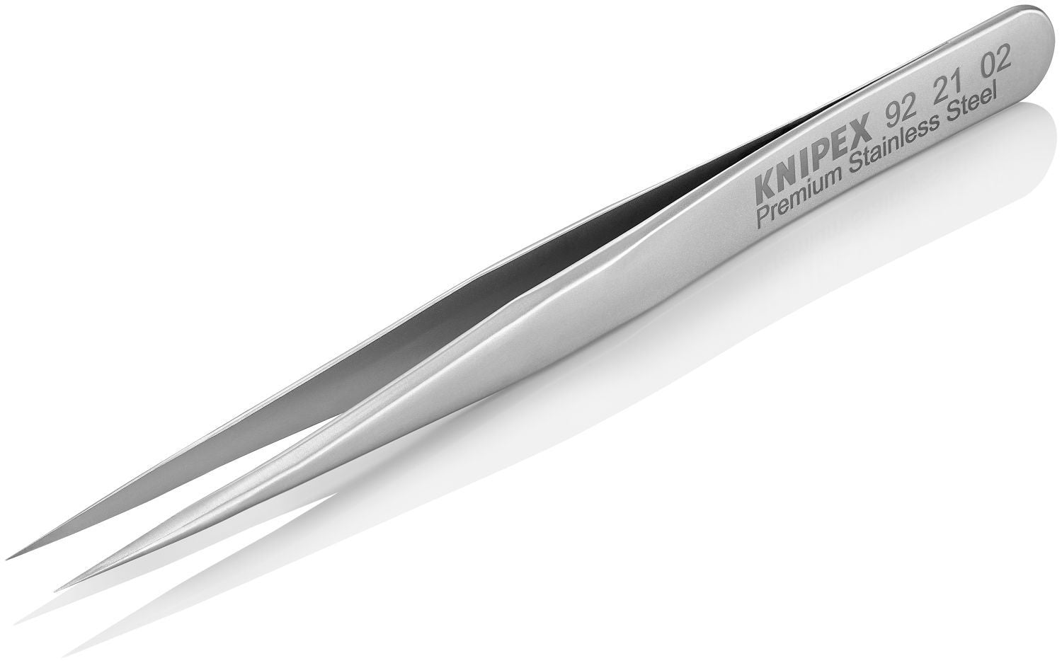 Knipex 92 21 02 Premium Stainless Steel Gripping Tweezers-Needle-Point Tips