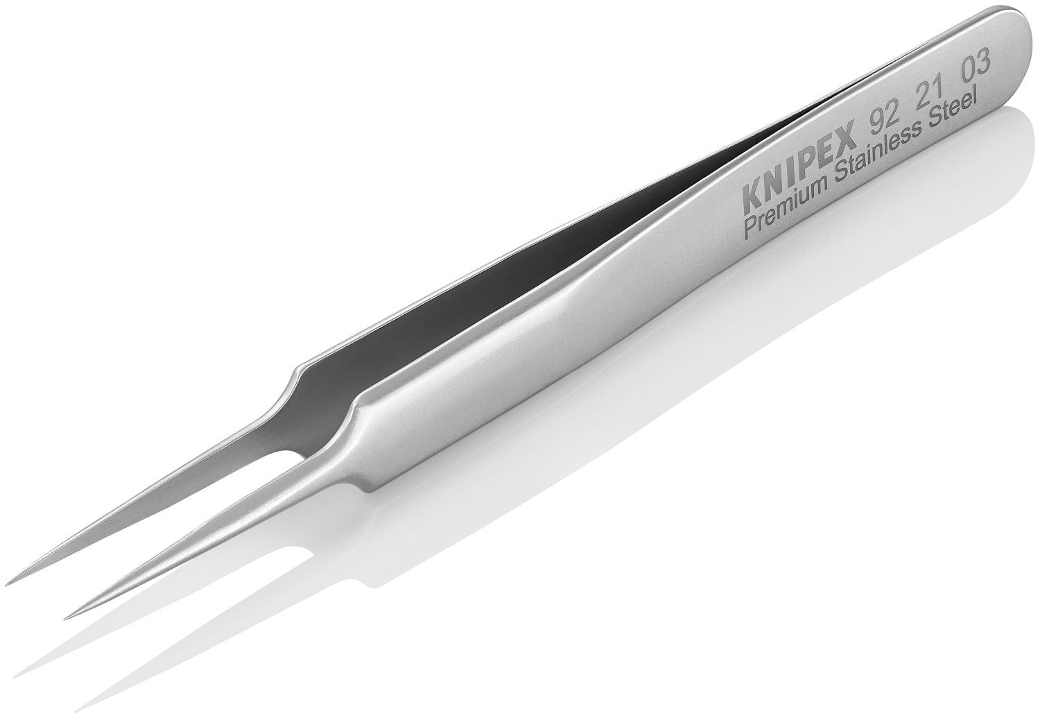 Knipex 92 21 03 Premium Stainless Steel Gripping Tweezers-Needle-Point Tips