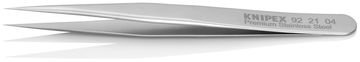 Knipex 92 21 04 Premium Stainless Steel Gripping Tweezers-Needle-Point Tips