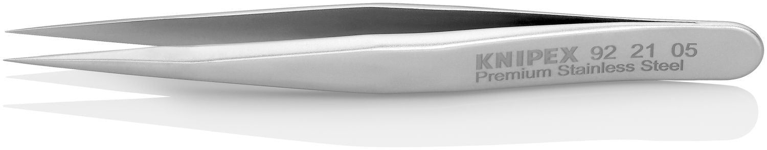 Knipex 92 21 05 Premium Stainless Steel Gripping Tweezers-Needle-Point Tips
