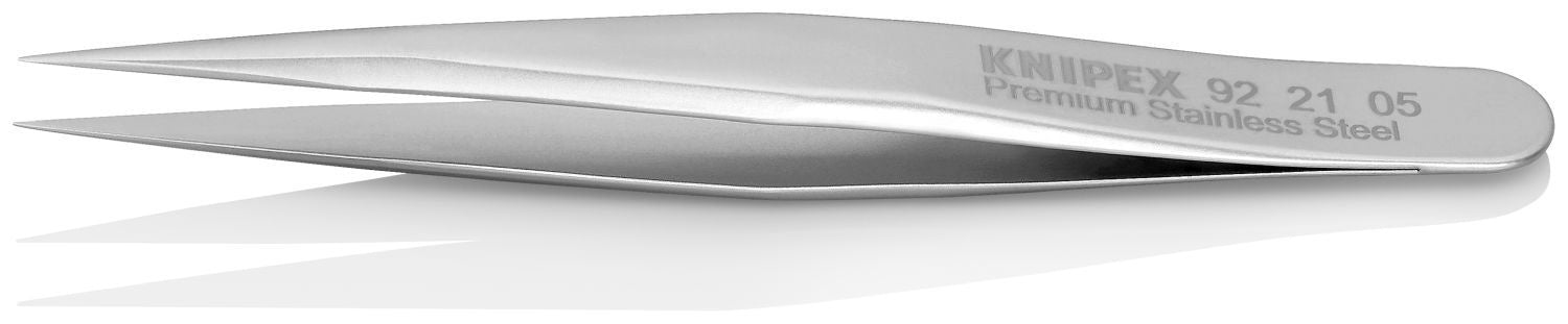 Knipex 92 21 05 Premium Stainless Steel Gripping Tweezers-Needle-Point Tips