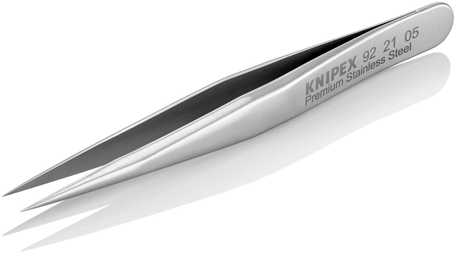 Knipex 92 21 05 Premium Stainless Steel Gripping Tweezers-Needle-Point Tips