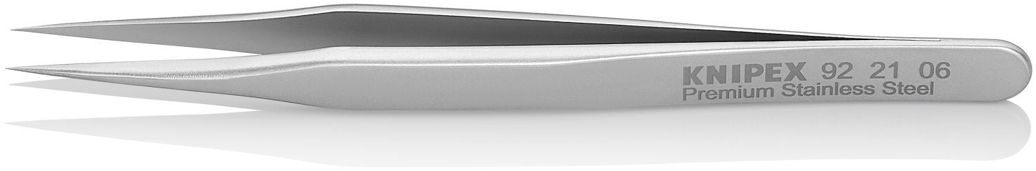 Knipex 92 21 06 Premium Stainless Steel Gripping Tweezers Needle-Point Tips