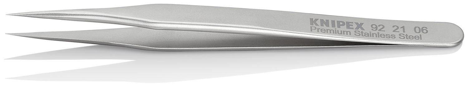 Knipex 92 21 06 Premium Stainless Steel Gripping Tweezers Needle-Point Tips