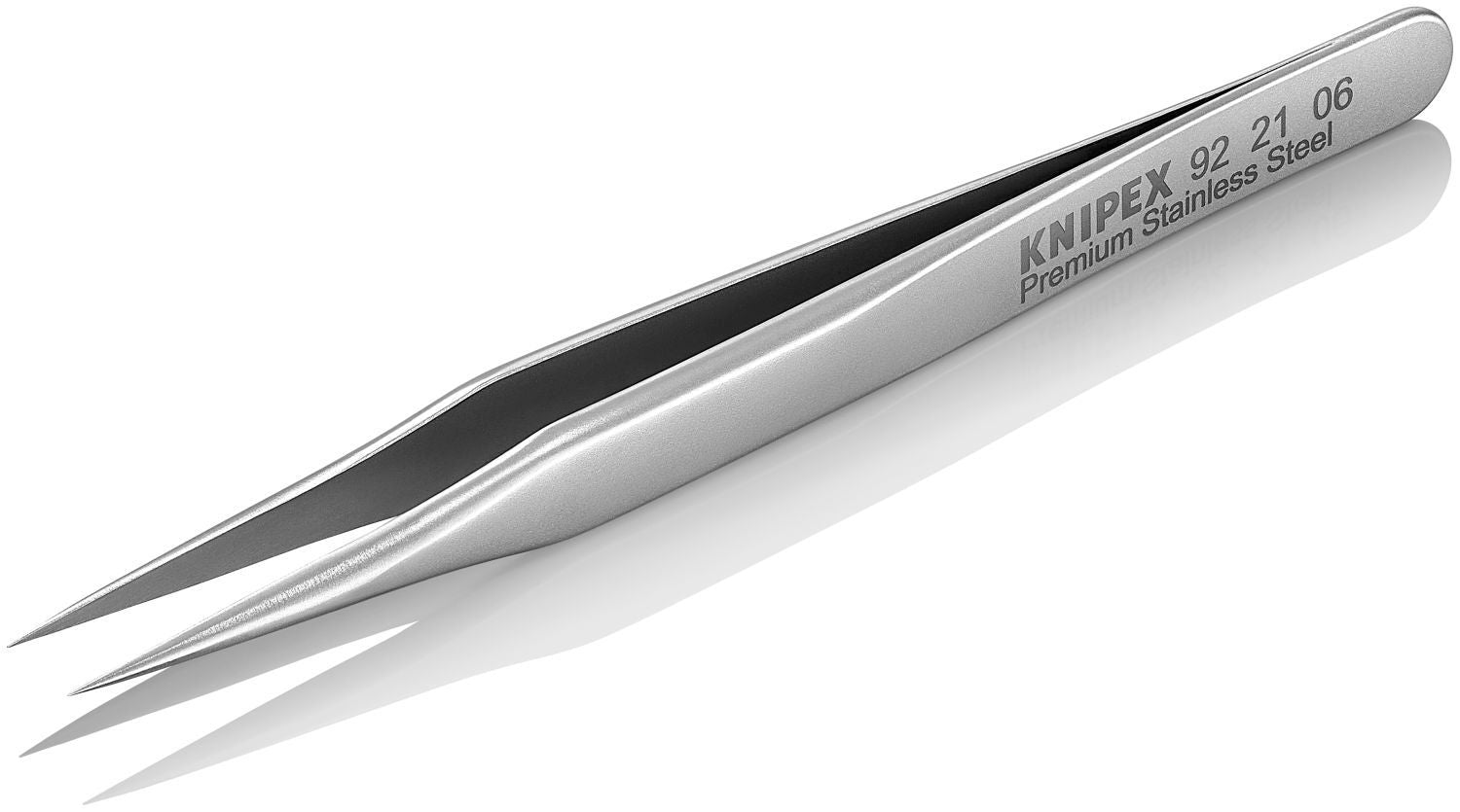 Knipex 92 21 06 Premium Stainless Steel Gripping Tweezers Needle-Point Tips