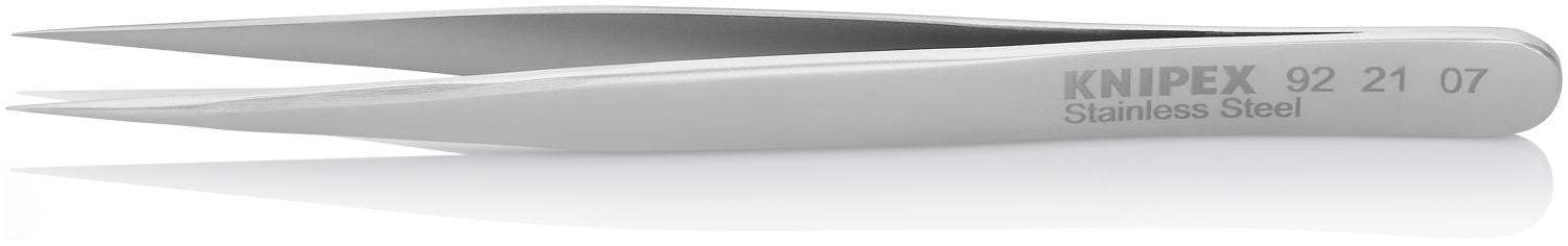 Knipex 92 21 07 Stainless Steel Gripping Tweezers-Needle Point Tips