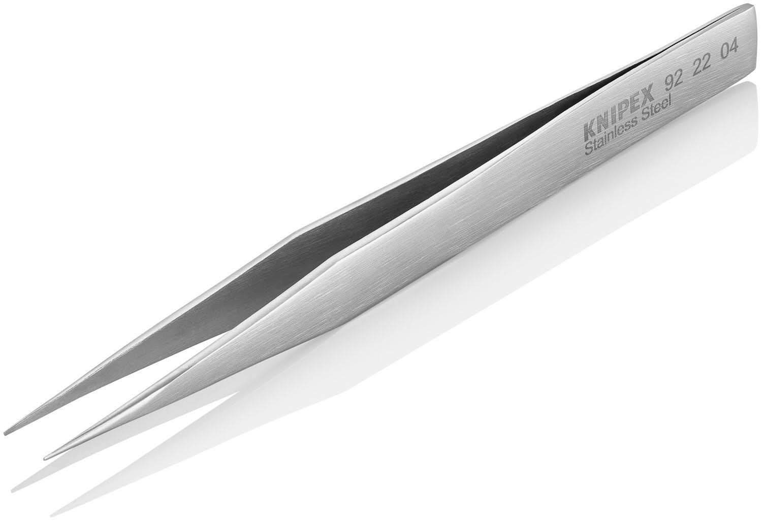 Knipex 92 22 04 Stainless Steel Gripping Tweezers-Pointed Tips