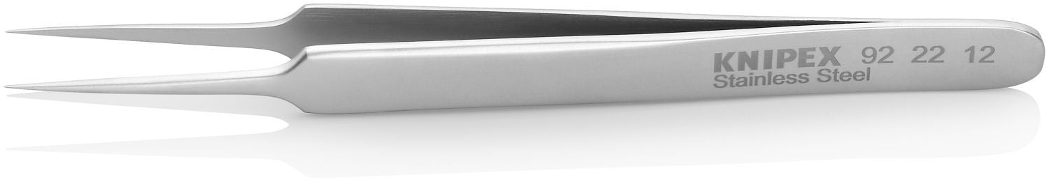 Knipex 92 22 12 Stainless Steel Gripping Tweezers-Needle Point Tips