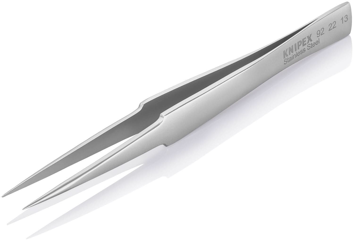 Knipex 92 22 13 Stainless Steel Gripping Tweezers-Pointed Tips