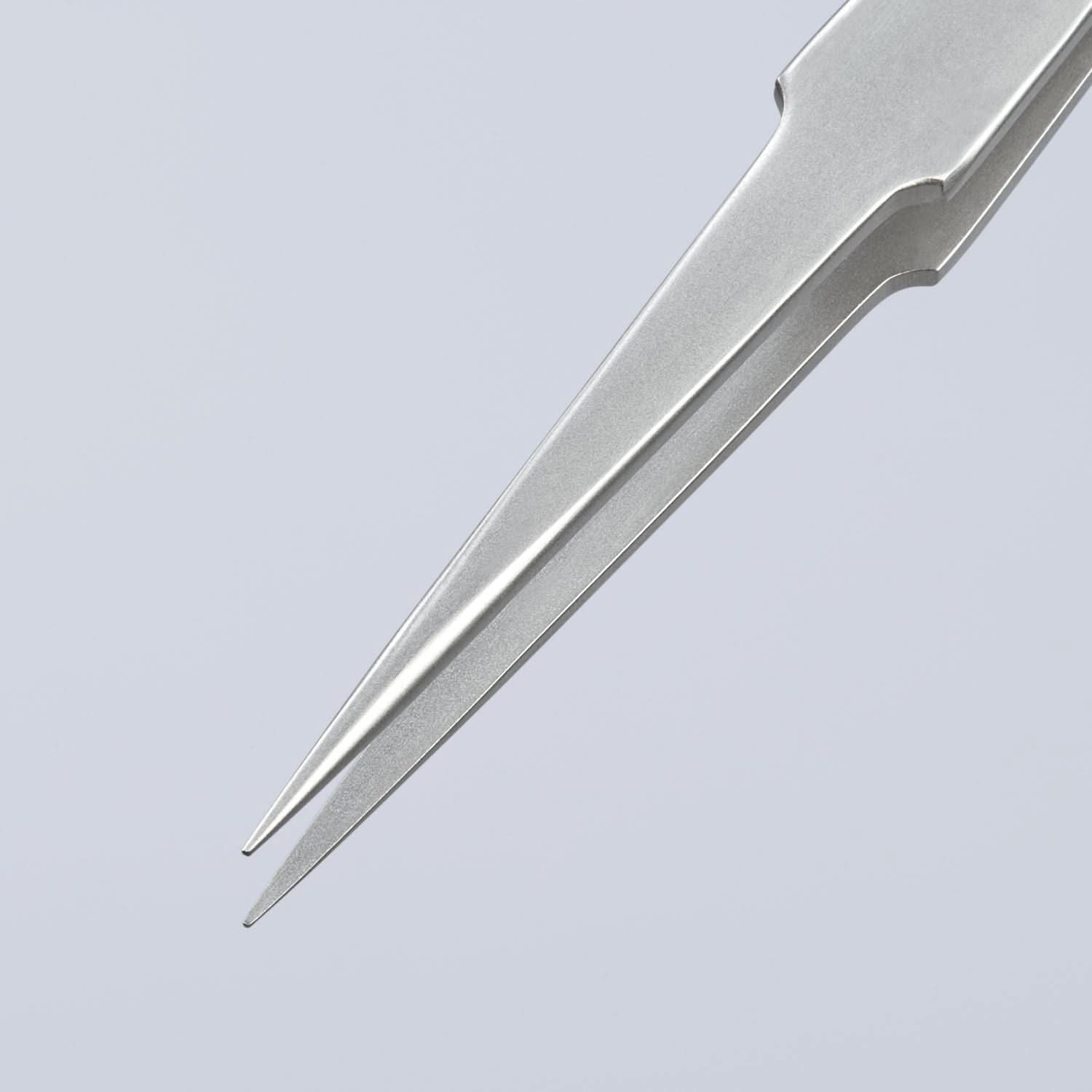 Knipex 92 22 13 Stainless Steel Gripping Tweezers-Pointed Tips