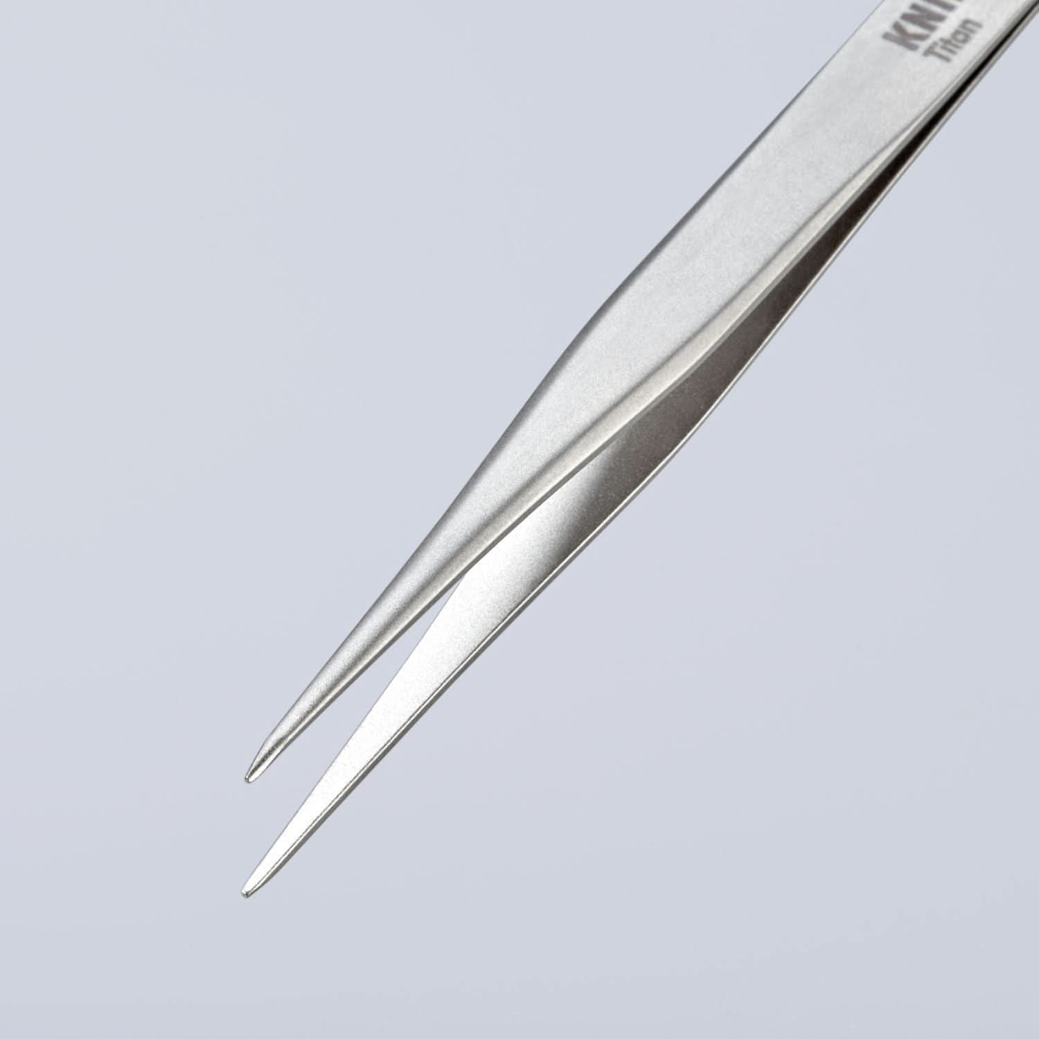 Knipex 92 23 05 Titanium Gripping Tweezers-Pointed Tips